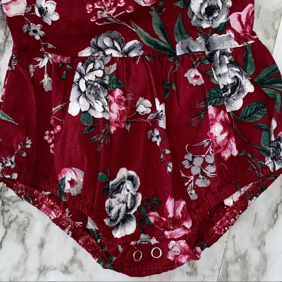 Sayoo 70 Maroon long sleeve onsie romper - Picture 4 of 5